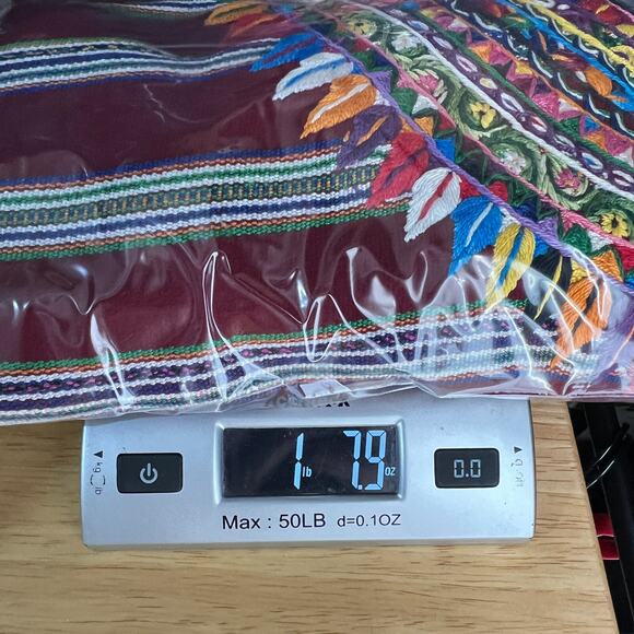 Vtg Handmade Huipil Top Womens One Size Colorful Embroidered Poncho Floral - Picture 7 of 8